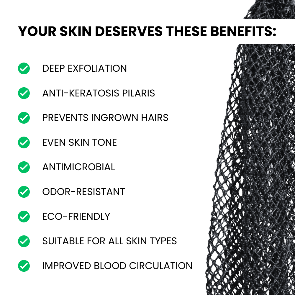 100% Authentic African Exfoliating Net Sponge